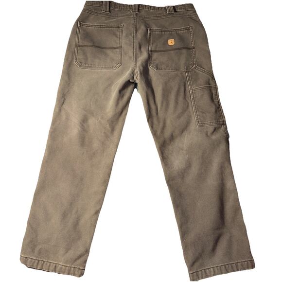 Men’s Coleman Fleece Lined Cargo Sz. 34 X 27 Gray Denim Flaw* - Picture 2 of 12